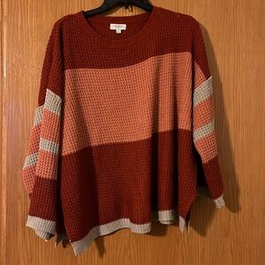 sweater with slide slits